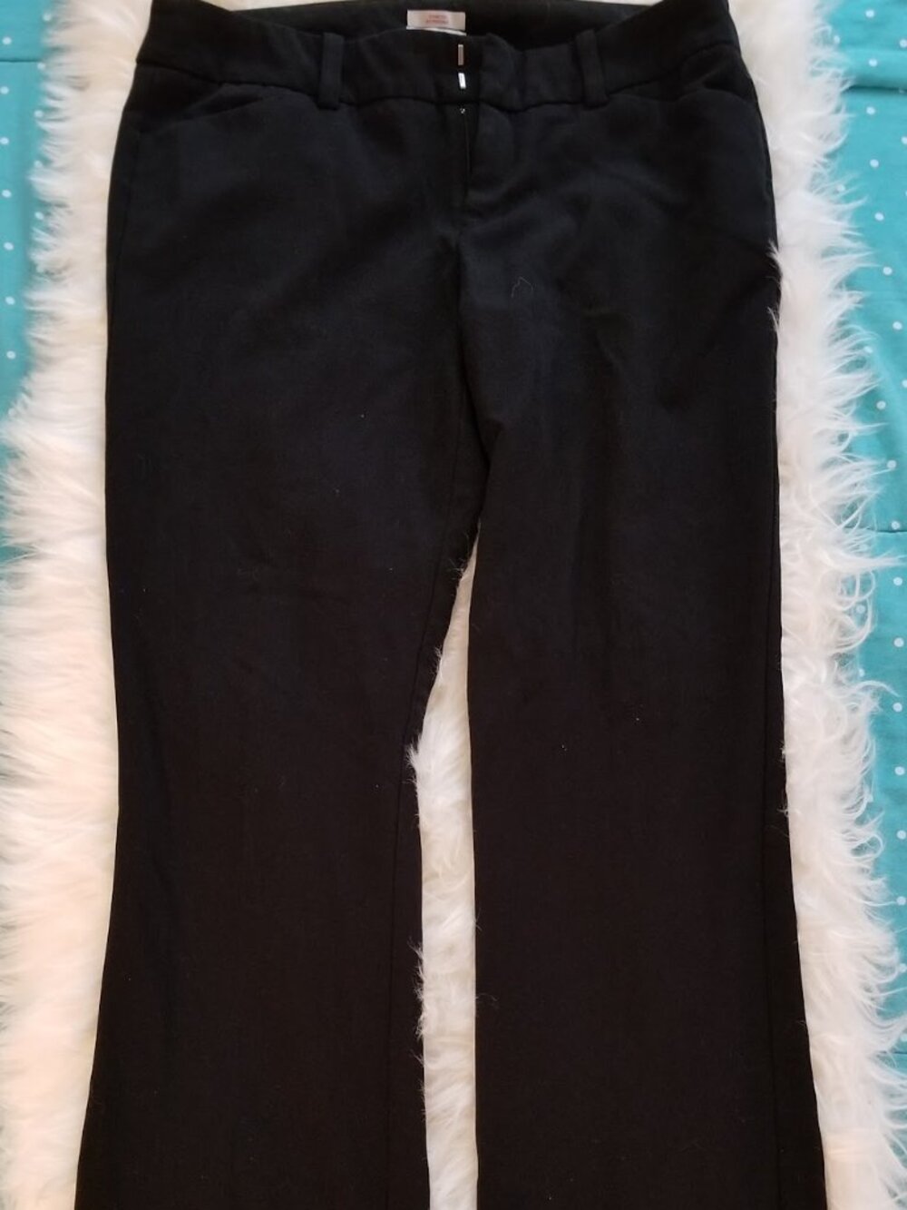 Merona Black Stretch Flare Trousers | Size 8 | Modern Fit | Work Pants